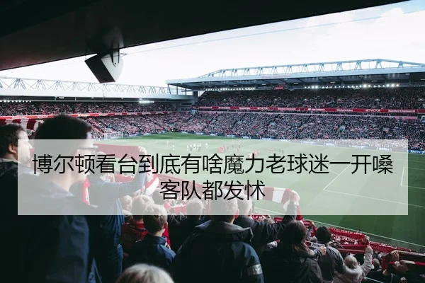 博尔顿看台到底有啥魔力老球迷一开嗓客队都发怵